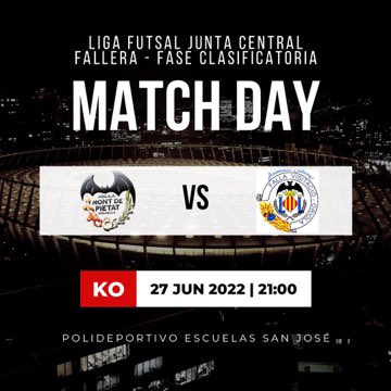 👋🏻 ¡Buenos días familia!

🫣 No sabemos en qué condiciones, pero tras un fin de semana complicado, volvemos a las canchas.

¡Hoy es #DiaDelMonte y tenemos partido!

🕒 21:00
🆚 Falla Visitación-Orihuela
🏟 Polideportivo Escuelas San José