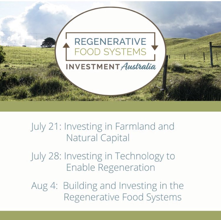 Later this month #RFSIAustralia will dig into the role investment capital can play in #regenerativeagriculture and building #naturalcapital in #Australia.

Don’t miss out! rfsi-forum.com/event-rfsi-aus…

#soil #farming #farmland #agtech #carbonmarkets #investment #investing