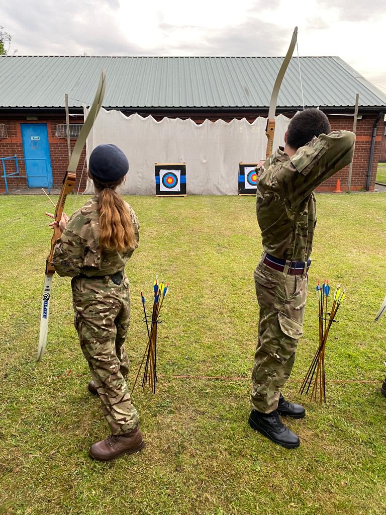 Our cadets went to 1439 (Skelmersdale) Squadron. Flt Lt Ralph explained how to safely shoot and took them through how to aim before they took part in a competition on accuracy. Whoever could hit the toffee crisp on the bullseye won! Well done everyone and thank you Flt Lt Ralph!