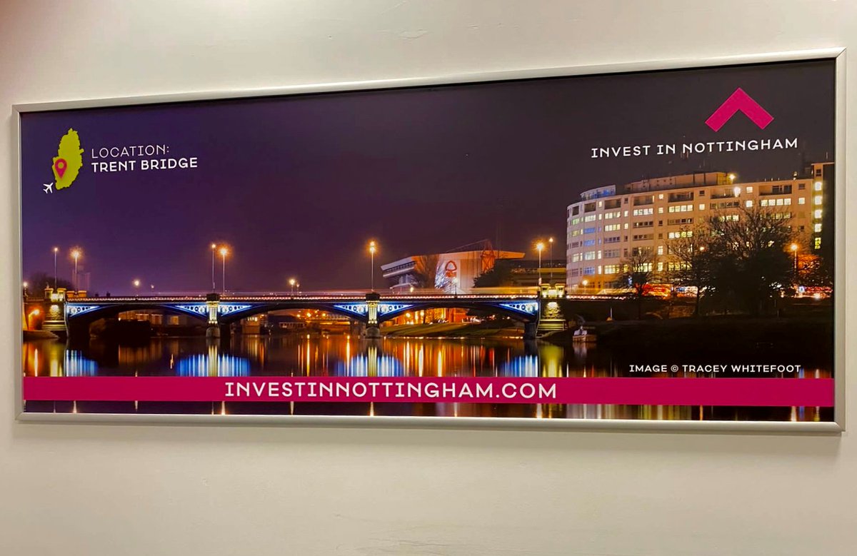 MarketingNottm_'s tweet photo. Fantastic to see our promotional posters showcasing #Nottingham &amp; #Nottinghamshire at the baggage reclaim area @EMA_Airport!

🏹Visit Nottingham &amp; Nottinghamshire @VisitNotts 
🏹Plan your next event @MeetInNotts 
🏹Hear about latest investment opportunities @InvestInNottm https://t.co/4HAufKEJPd