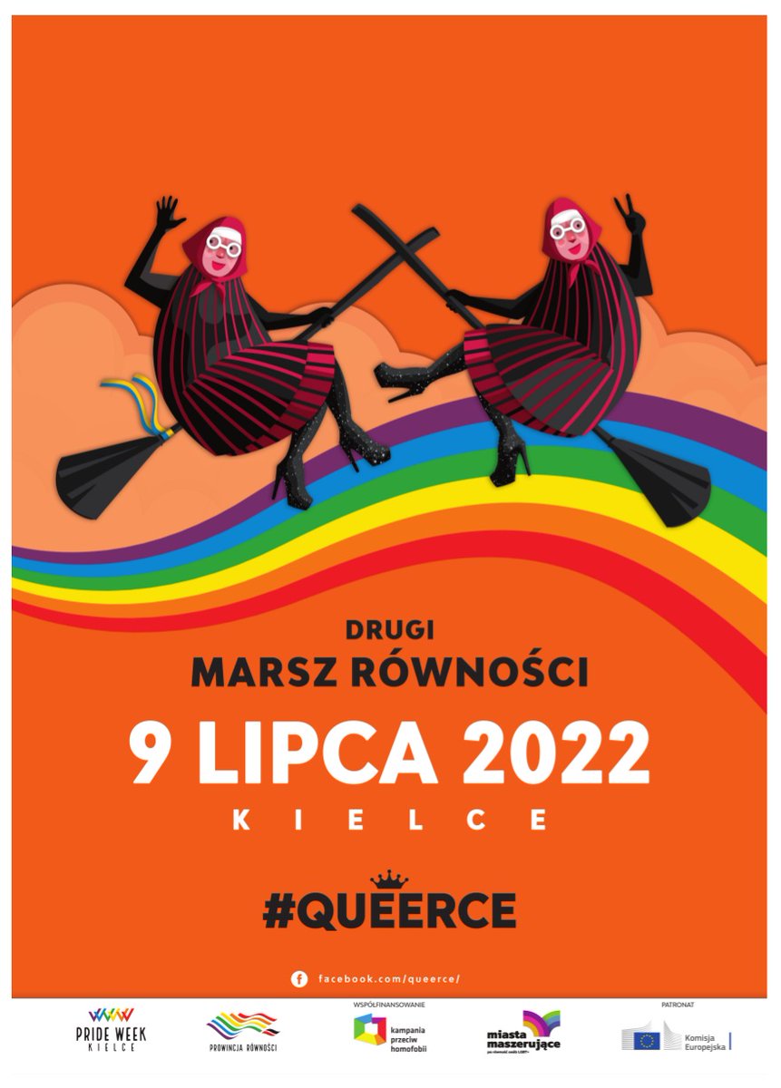 EUinWroclaw's tweet photo. Miło nam poinformować, że objęliśmy patronatem honorowym #MarszRowności🏳️‍🌈w Kielcach, który odbędzie się w najbliższą sobotę, 9 lipca. Do zobaczenia od godz. 11:00 na tęczowym pikniku europejskim w Parku Staszica

#Queerce #EU4LGBTIQ #UniaRówności 🇪🇺 https://t.co/8egF31ee13
