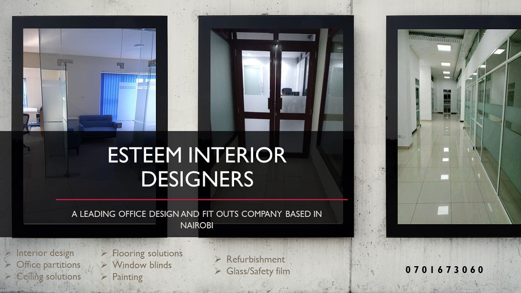 Looking for an interior design fit-outs firm to do your office Partitioning?? then we are the right firm to engage
We offer Professional solutions for all types of partitioning in Kenya;
Gypsum Partitioning
Frameless glass Partitioning
Aluminium Partitioning
Soundproof Partitions