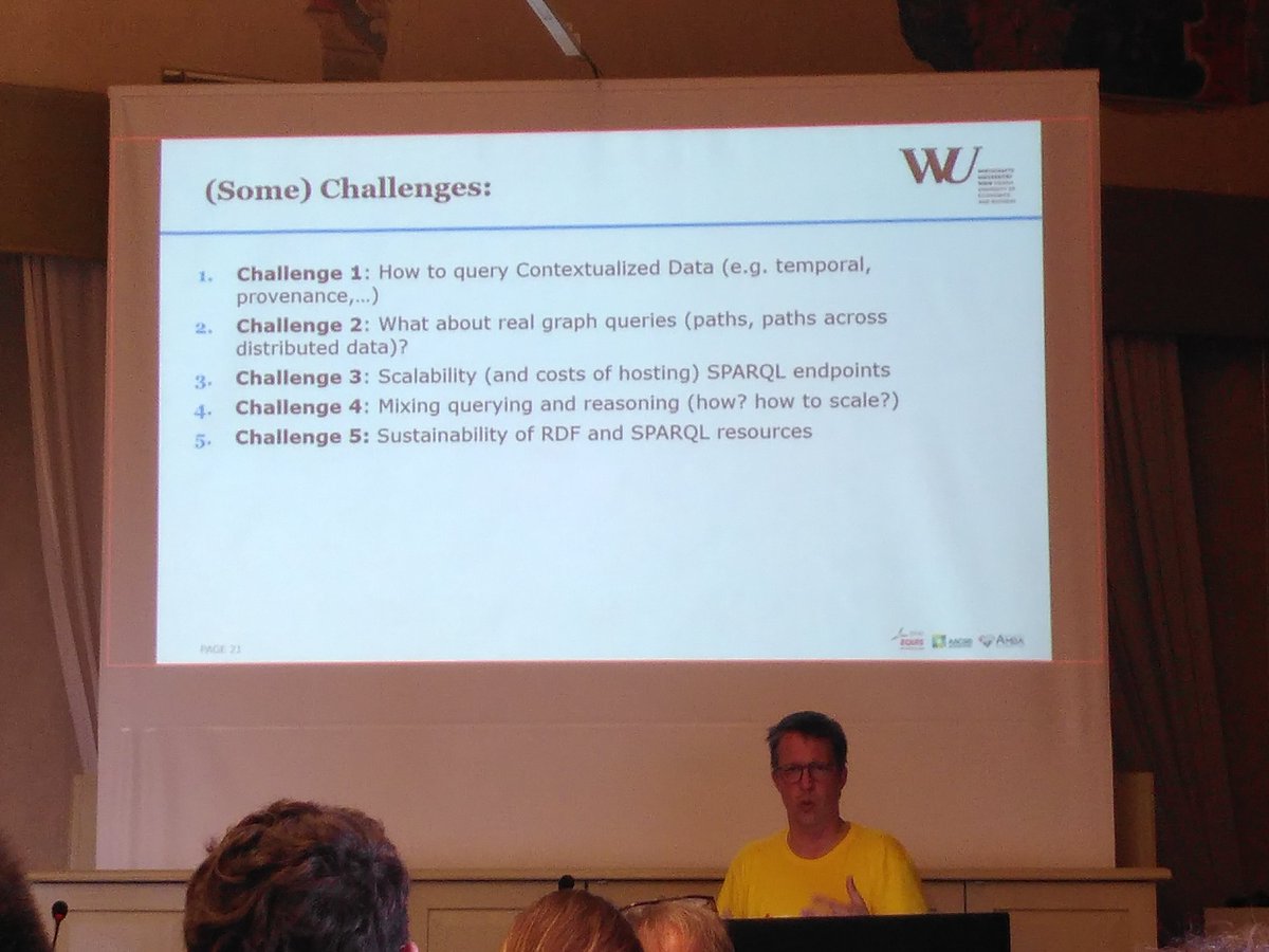 MahsaVafai's tweet image. It&apos;s almost lunchtime, so here some food for thought regarding the challenges of #SPARQL, presented by @AxelPolleres in his tutorial @isws_semweb 
#isws2022