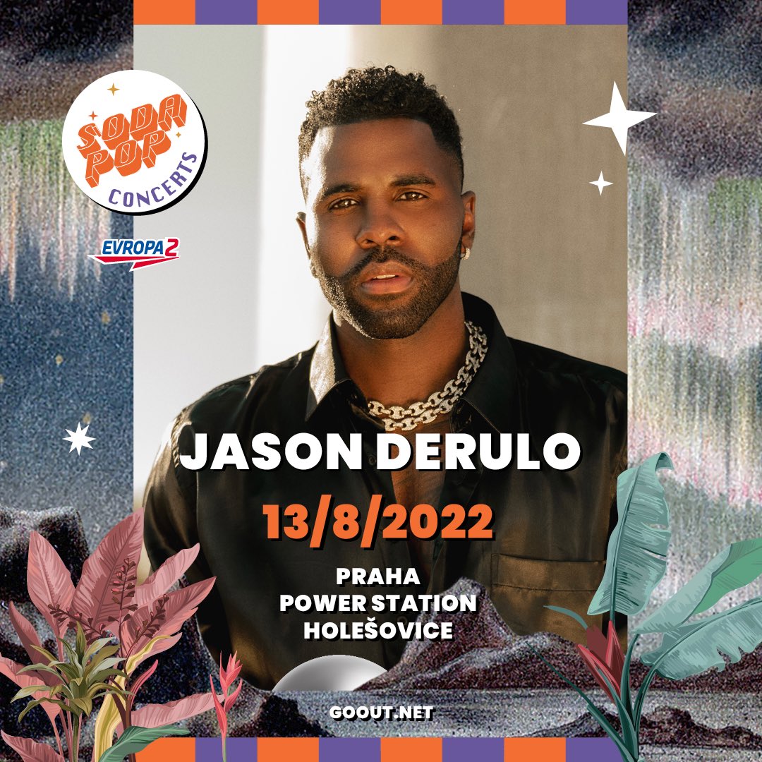 SodaPopCZ's tweet photo. JASON DERULO PŘIJEDE DO PRAHY! 🤩

Autor hitů jako Savage Love, Acapulco, Wiggle a spousty dalších, které v posledních letech obletěly svět, zazpívá 13. 8. v novém pražském open air prostoru Power Station Holešovice. 💥

🎟 VSTUPENKY V PRODEJI NA ▶️ https://t.co/d5ts84JdeU https://t.co/fq2sK1dPsT