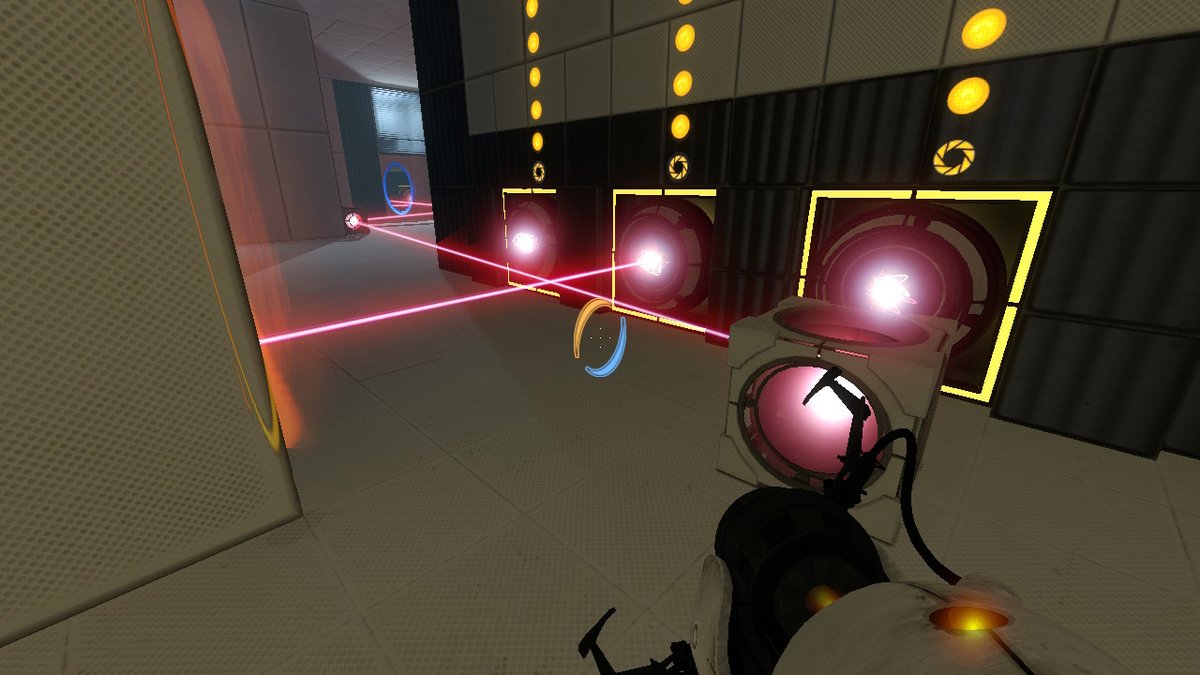 marioiscool246's tweet image. Cheezed triple laser on portal 2 switch