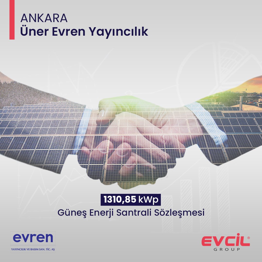 Evcilgroup's tweet photo. Her geçen gün çevre dostu enerji üretebilmek için devam ettiğimiz Güneş Enerji Santrali Sözleşmelerine yenilerini ekledik.
Bu sözleşmeler ile toplam 2.180.715 ton karbon salınımı engellenerek yıllık 5.366 ağaç kurtarılacaktır. ♻️🌱 https://t.co/HDUe0JPUNX