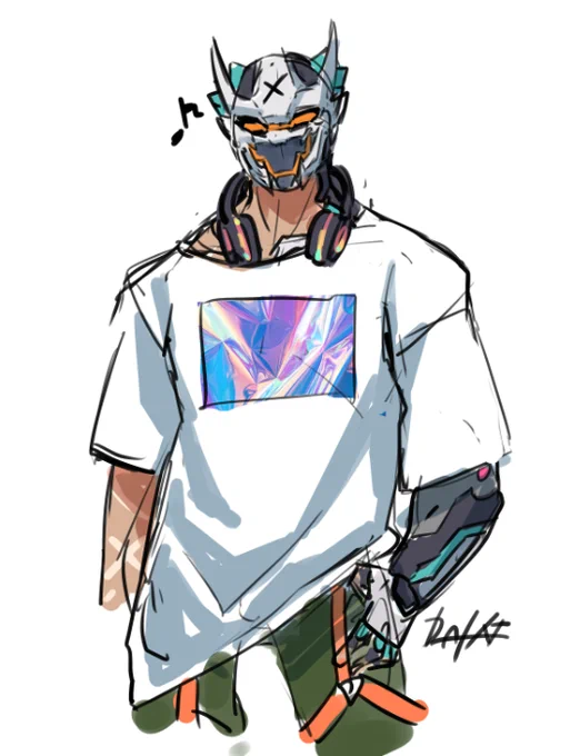 ダンゾー軽装姿
#ラブヒロ 