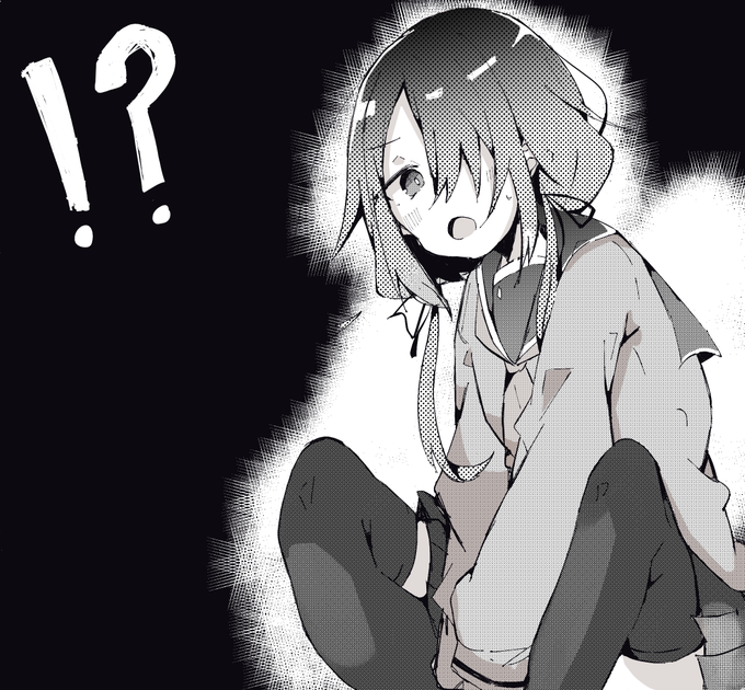 何かを見られた紺ちゃん 