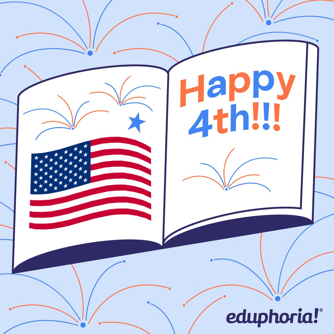 From everyone at Eduphoria, we hope you have a safe and happy #FourthofJuly!