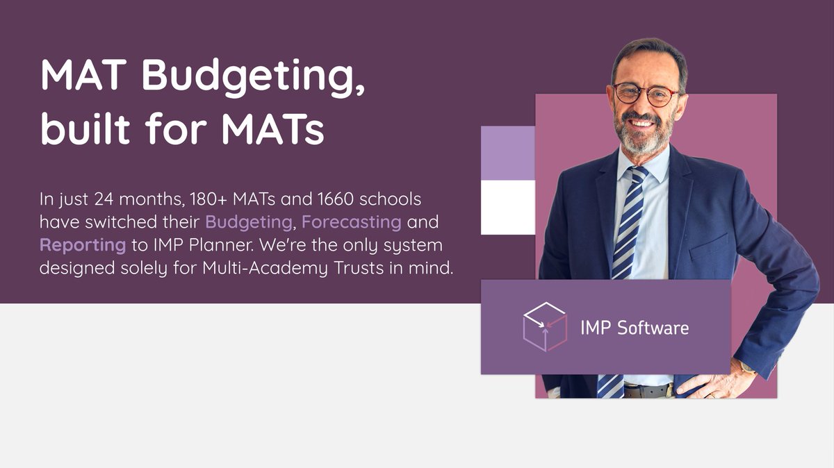 imp_software's tweet image. Do you want to reduce stress and save time for your trust's finance team?

Join our webinar later this week to learn how. 

Register now: bit.ly/3u4MEYj

#edtech #MATdevelopment #multiacademytrusts