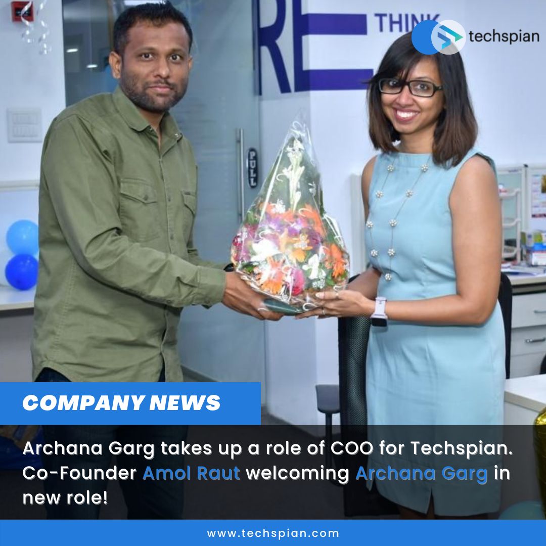 Techspian_'s tweet image. Techspian has a new &apos;COO&apos;

We are delighted to welcome Archana Garg !!

Having being joined as a CFO 6 months ago, Archana is now taking up a larger role to lead People &amp;amp; Finance both functions.

#chiefoperatingofficer #techspian #peopleofaction #thoughtleaders
