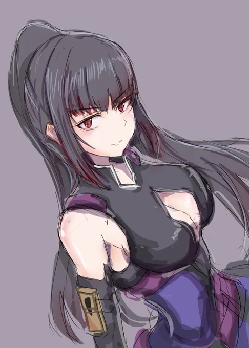 はさみさんはぴば!
はさみさん凛々しいイケメン黒髪美人🥰
 #波佐見利佳生誕祭 #アリスギアお絵かき 