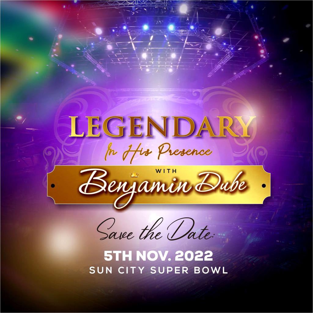 benjamindube's tweet photo. This is the Day the Lord has made, and I’m excited to Announce the Biggest gathering for the Nations this year…Join me at SUN CITY Superbowl on the 5th November 2022 for the - LEGENDARY In His Presence Live Recording. https://t.co/Lnt00pyJJd