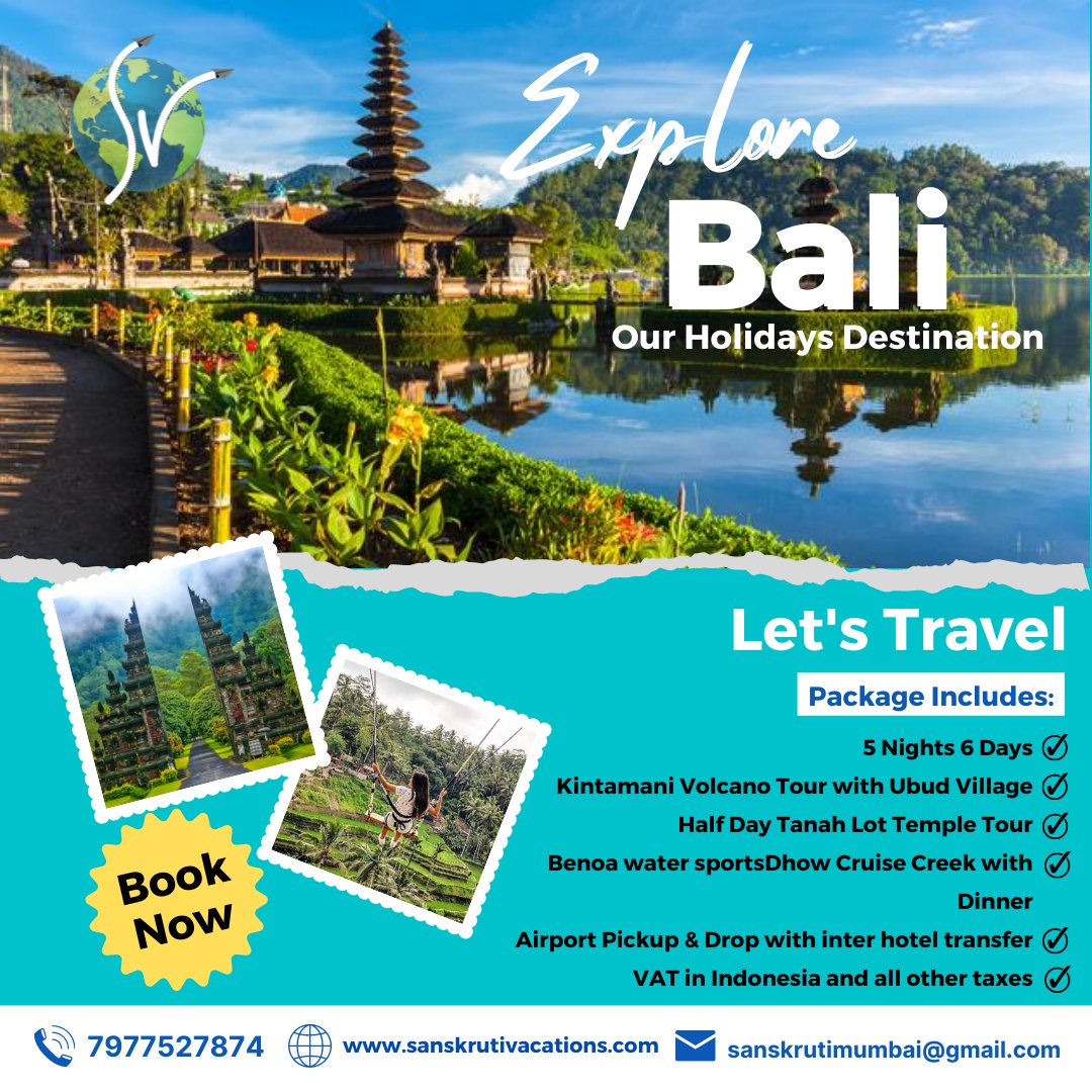 vacationbeyond's tweet photo. Bali is more than a place..
It’s a mood, it’s magical, it’s a tropical state of mind.

#baliswing #balitourism #sanskrutivacations #travelwithsanskrutivacations https://t.co/obtsDmtIMj