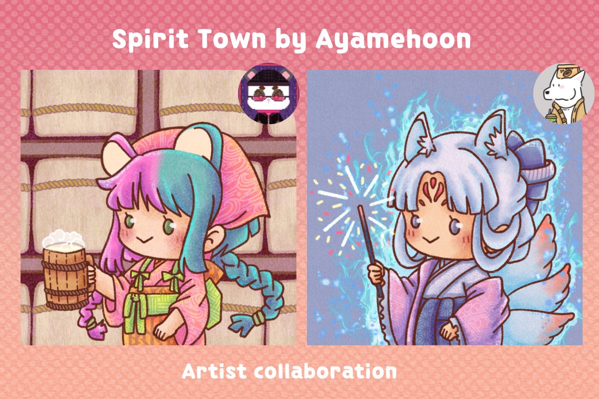 [Coming soon] SPIRIT TOWN collection 
Collaboration Artist <a href="/immooq/">immooq·/.</a> and <a href="/PaeristarFtry/">Pɑeristɑr Fac 🐈‍⬛ Q06📖book fair</a> 

Be a part of SPIRIT TOWN where all adorable Japanese Yokai are gathering in one place.

opensea.io/collection/aya… 

New drops every Friday

#NFTs #NFTJapan #NFTTHAILAND #NFT宣伝枠 #NFTcommunity