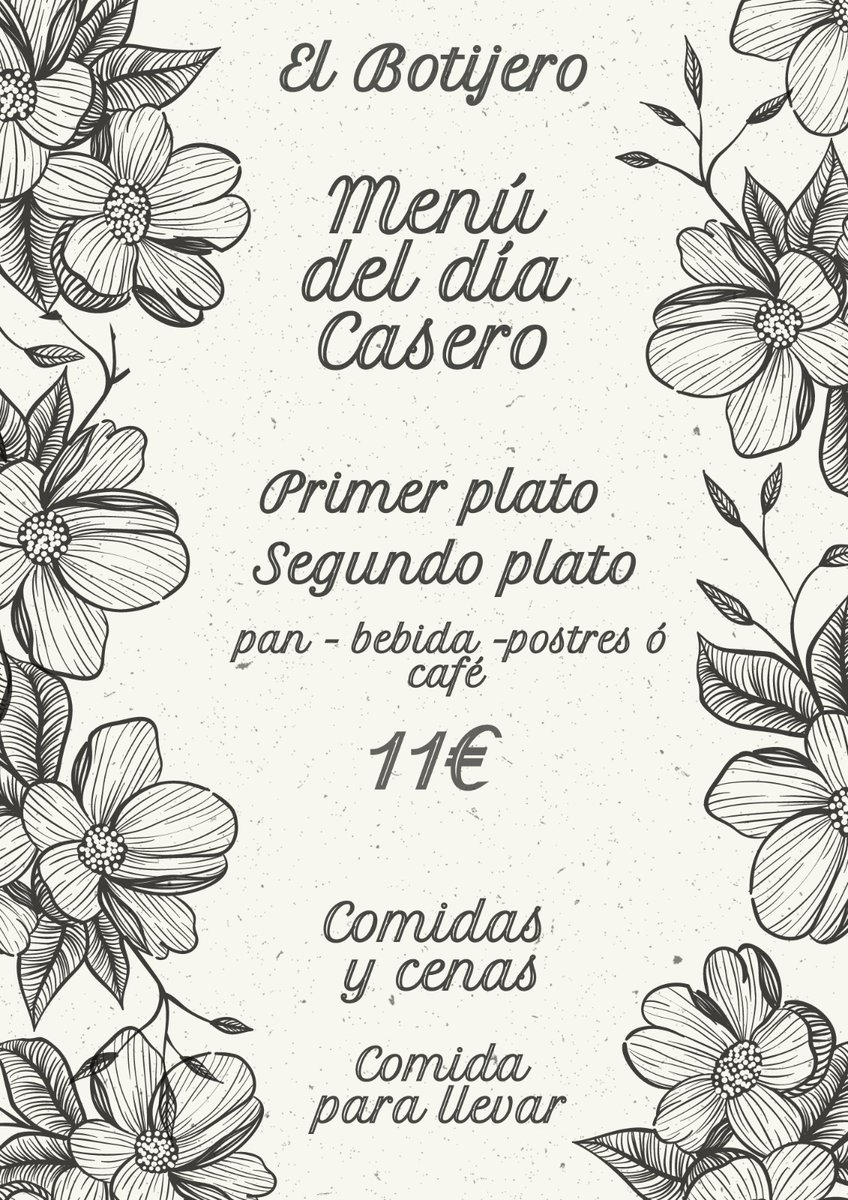 MesonElBotijero's tweet photo. De lunes a viernes te esperamos con nuestro estupendo menú 😋
Llama y haz tu reserva
Comidas y cenas
También para llevar ☎️
872266892
631481909 https://t.co/95yqaQUEQ7