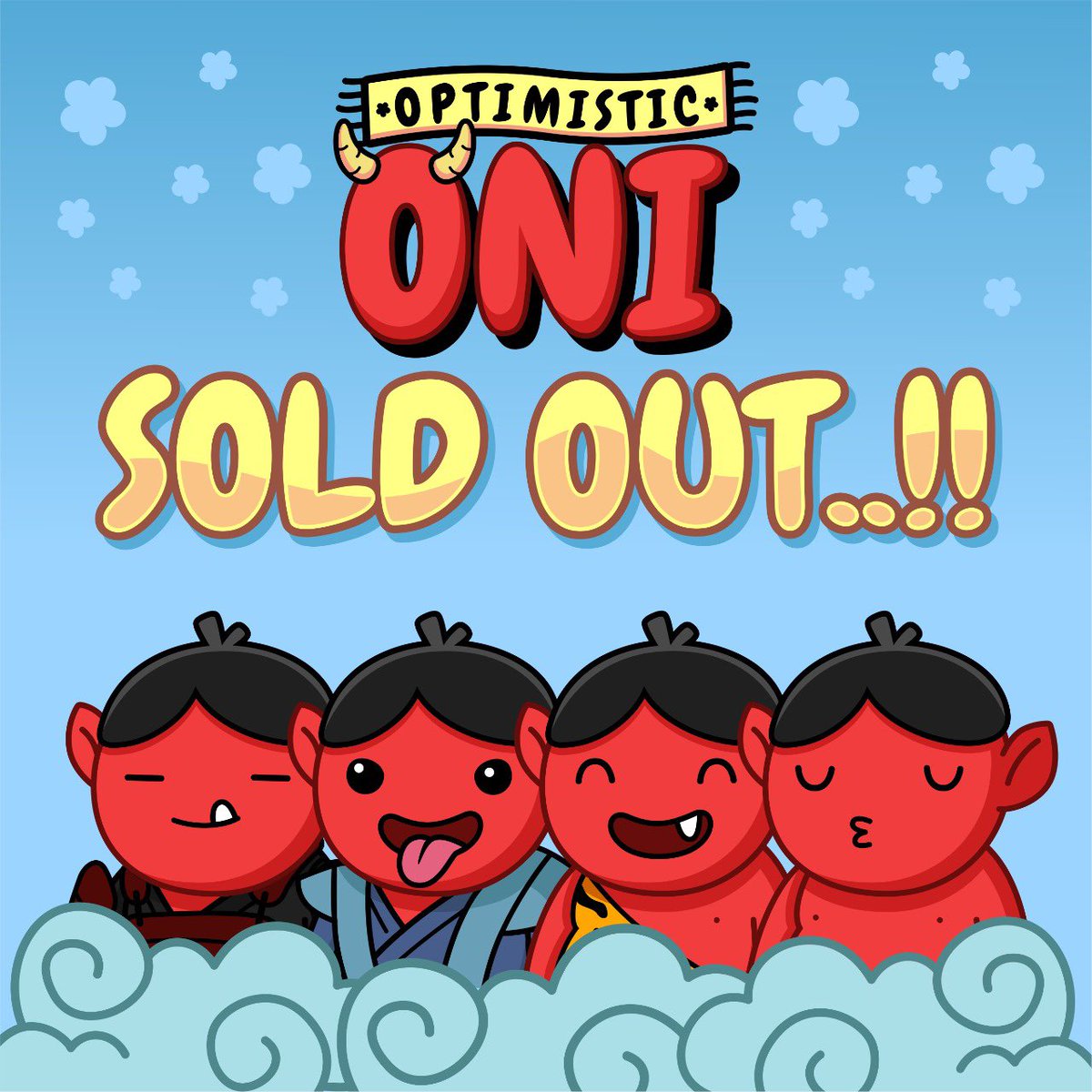 😶‍🌫️ Skullies X 0ptimistic 0nis 👹

We are celebrating 
<a href="/0ptimistic0ni/">0ptimistic 0ni | lz/cc0</a>
 selling out by giving away 3 0ni NFTs!  🎉

To Enter:
1. Follow 
<a href="/0ptimistic0ni/">0ptimistic 0ni | lz/cc0</a> and <a href="/SkulliesNFT/">Skullies</a>
 
2. Like and RT ❤️
3. Tag your crew ☁️

Ends in 24 hours ⏱

#cloudedcrew #NFTGiveaway #0ptimisitc0nis #FreeNFT