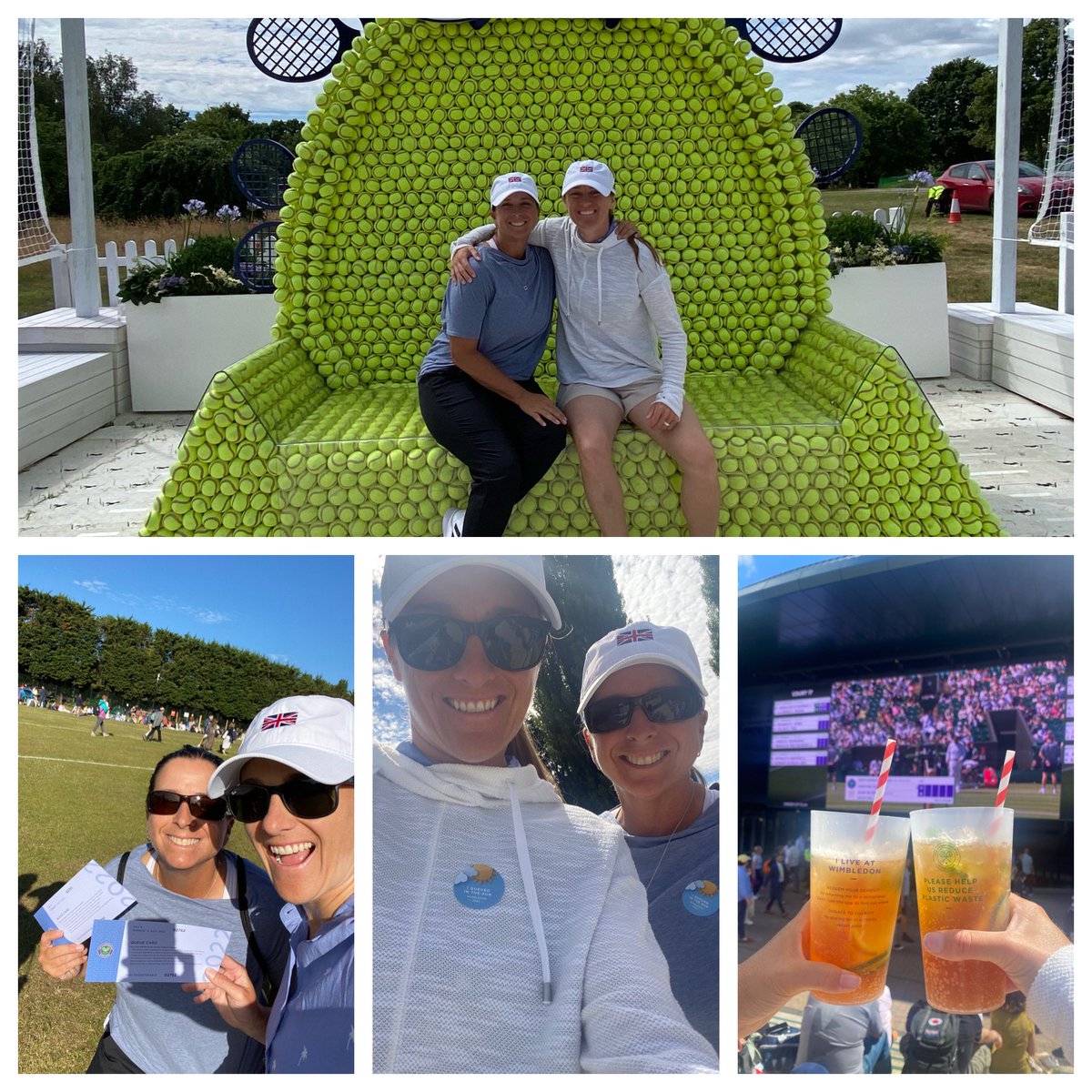 GCarbonatto's tweet image. Happy to be at Wimbledon this 4th of July! Thanks for queuing with me @CoachWThees #wequeuedinthesun #travel #docoolthings