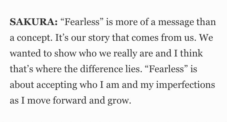 msgzuha's tweet image. they said it themselves, fearless was focused on showing how they really are and their confidence it was not really focused on the concept