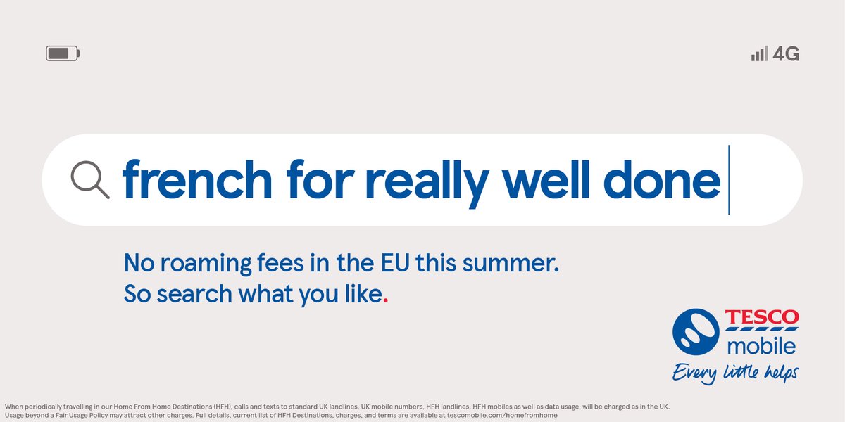 marcrayson's tweet image. Anything worse than Brits abroad butchering local cuisine? Wee, Brits abroad butchering the lingo while they're at it. Here's some big posties for Tesco Mobile from Cal and moi. Bonappletit x