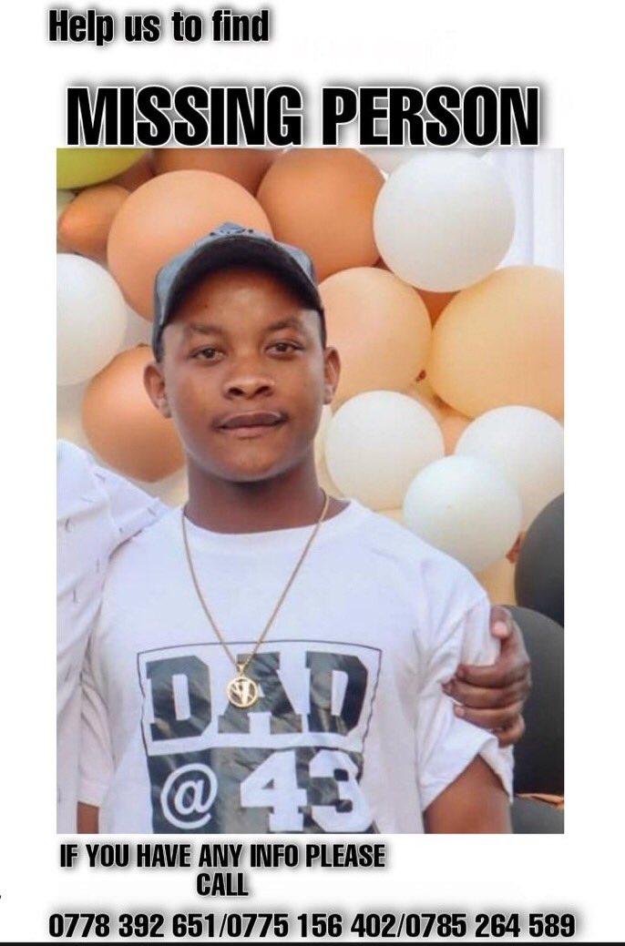 stormi_wake's tweet image. My brother is missing y'all please retweet 🙏💔😭, his name is Panashe Chakadenga aged 21