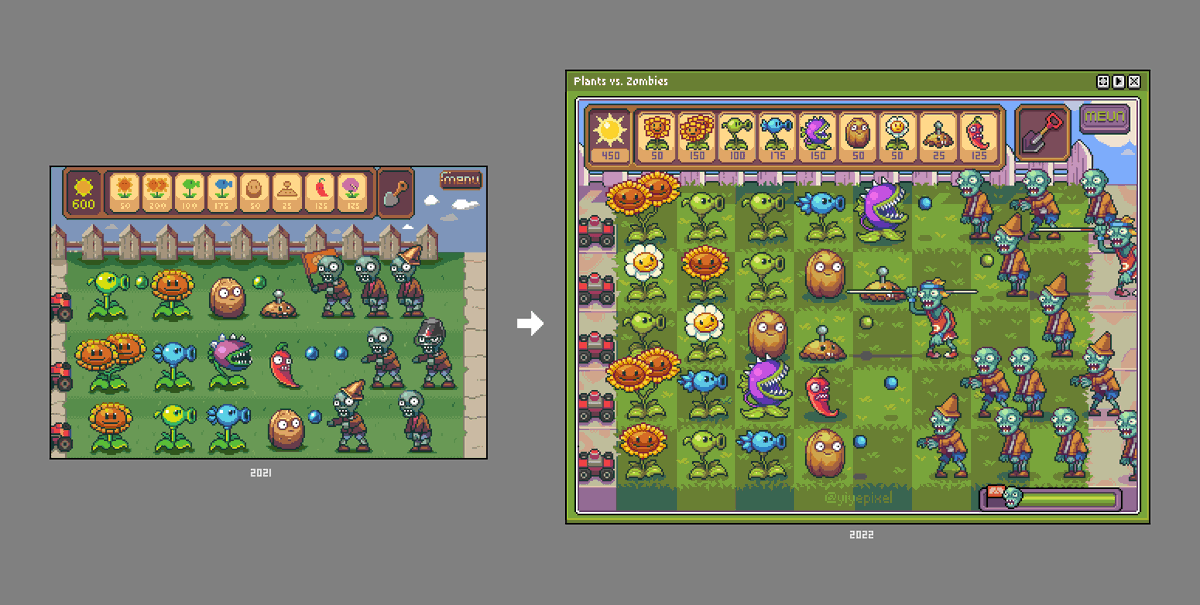 yiyepixel's tweet image. #pixelart 
It&apos;s been a year since I joined the pixel art community on Twitter. I have made great progress this year. Everyone in the pixel art community is very kind.Thanks everyone🥰🥰🥰🥰🥰🥰🥰🥰