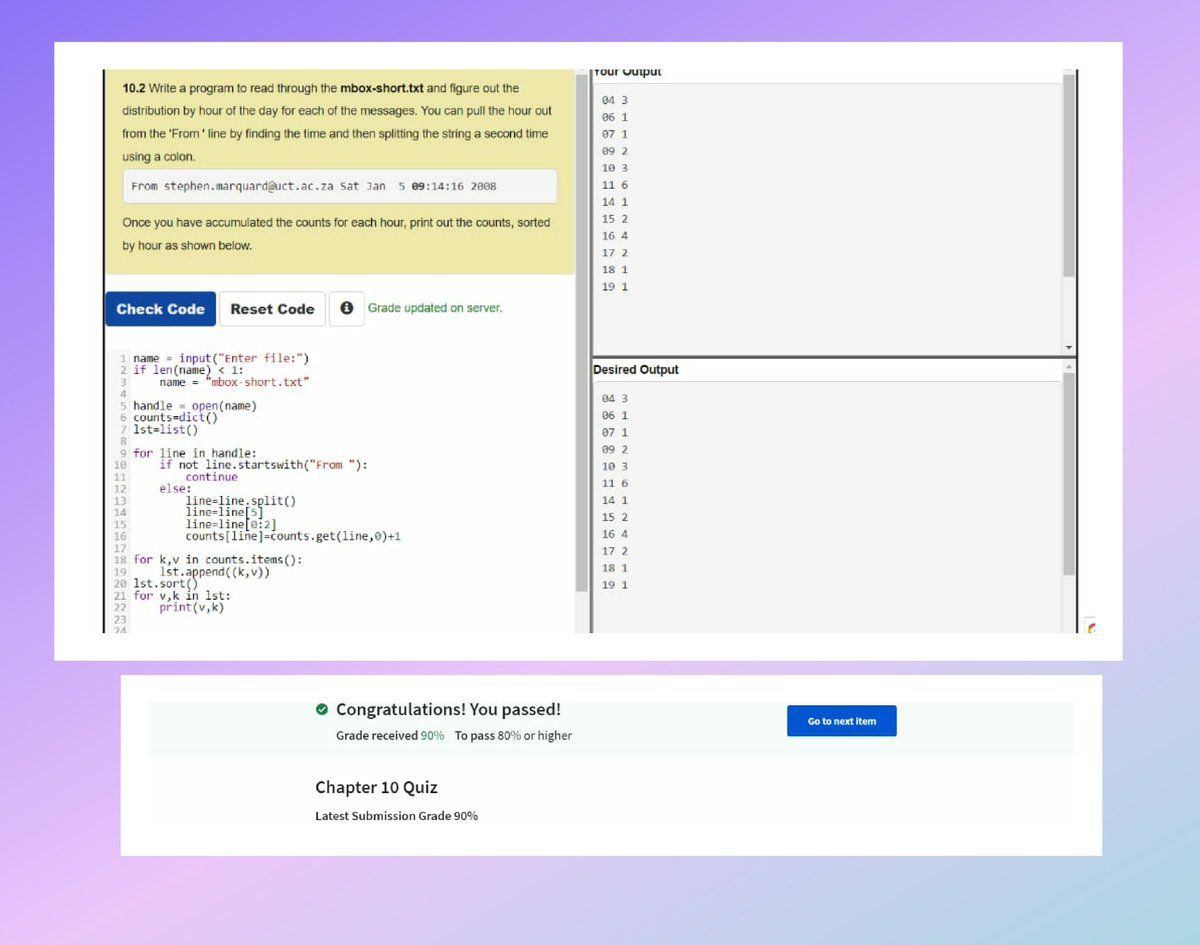 SujiMarium's tweet image. Day 10✅
#100DaysOfCode 
#coursera
#pythondatastructure