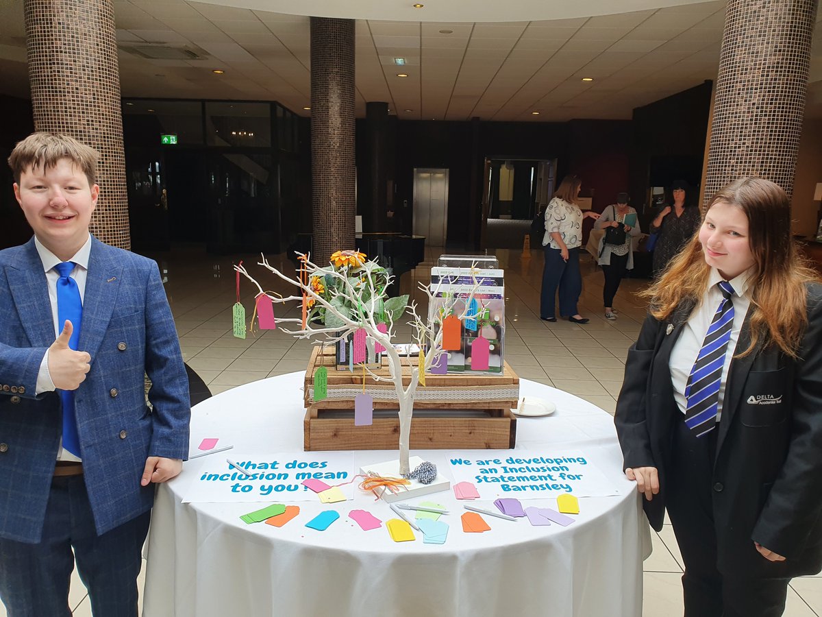 BarnsleyIYV's tweet image. On Friday 2 of our Forum members Cassidy &amp;amp; Theo spoke to professionals about what inclusion means to them as a YP with SEND🗣why it's important that they are included in service decisions&amp;amp;working together to ensure that YP voice is heard in any key transitions 🫶
#sendinclusion