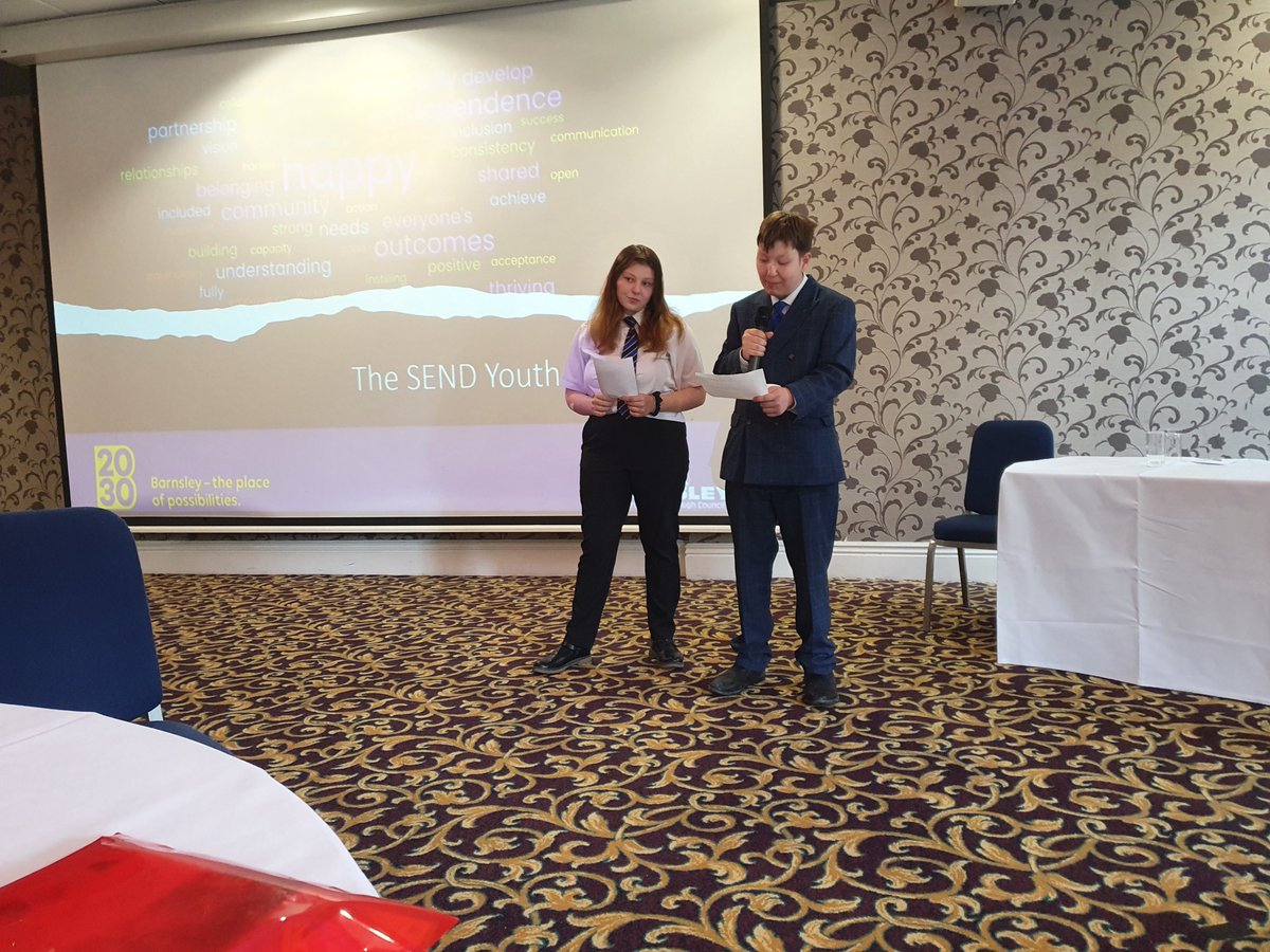 BarnsleyIYV's tweet image. On Friday 2 of our Forum members Cassidy &amp;amp; Theo spoke to professionals about what inclusion means to them as a YP with SEND🗣why it's important that they are included in service decisions&amp;amp;working together to ensure that YP voice is heard in any key transitions 🫶
#sendinclusion