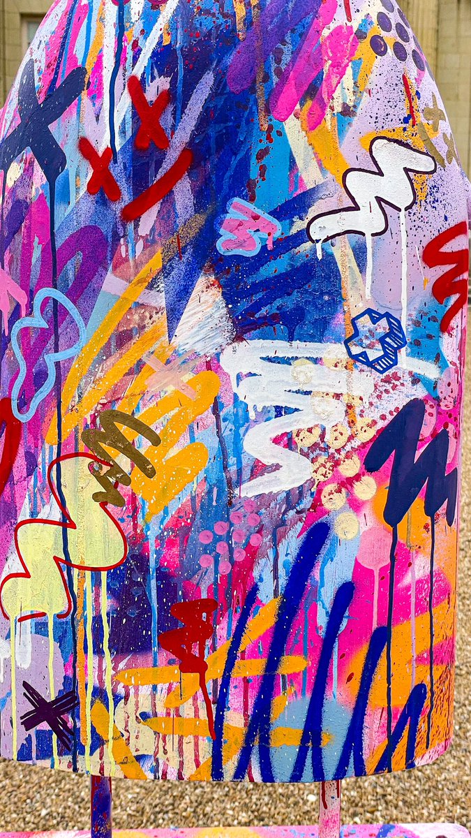 brunograffer's tweet photo. Voici ma peinture de l’une des sculptures de #BoteroPop pour #ArtStaff ! Elle est exposée avec 48 autres artistes dans le Parc de Pignerolle à #Angers ✌🏼
#sculpture #peinture #abstrait https://t.co/it7VSSBYCc