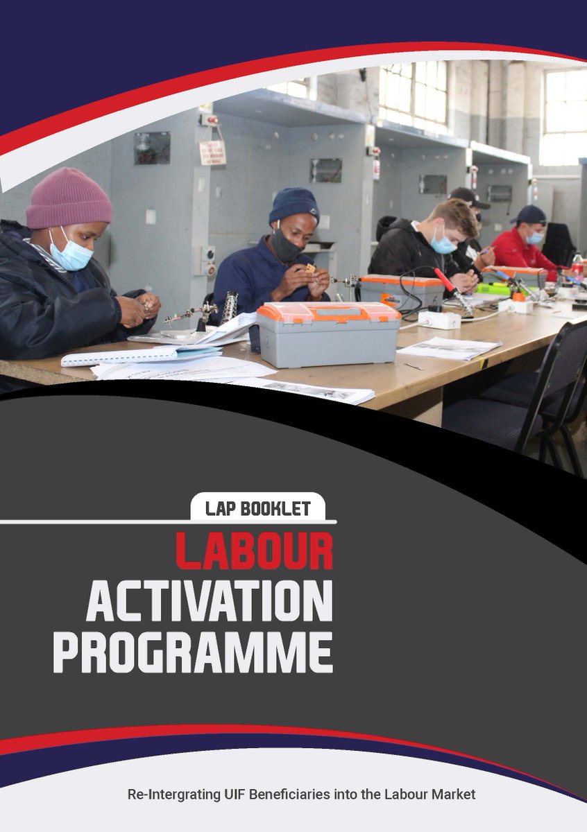 The #LabourActivationProgramme booklet 2022 available on our website. The purpose of LAP is to skill and upskill the unemployed youth and unemployed UIF beneficiaries in order to gain access into the labour market, and to establish their own businesses. labour.gov.za/.../Labour%20A…...