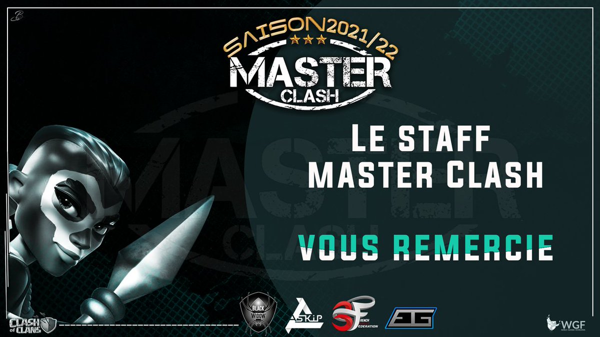 MasterClash (@masterclash_coc) on Twitter photo Le Staff du <a href="/MasterClash_coc/">MasterClash</a> vous remercie 👏 et vous tire son 🎓 à vous les acteurs et membres des 4 organisations qui œuvrent à la réussite de ce joli Tournoi du Master Clash.
Sans vous rien de tout ceci ne serait possible alors Merci 💓. Le Staff du <a href="/MasterClash_coc/">MasterClash</a> vous remercie 👏 et vous tire son 🎓 à vous les acteurs et membres des 4 organisations qui œuvrent à la réussite de ce joli Tournoi du Master Clash.
Sans vous rien de tout ceci ne serait possible alors Merci 💓.