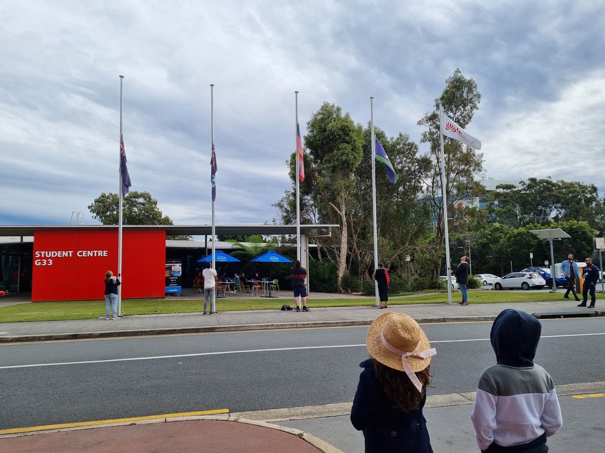 ChessellDavid's tweet photo. NAIDOC Week Flag Raising Ceremony @Griffith_Uni #NAIDOC2022 #GetUpStandUpShowUp https://t.co/NcVfaY41aI