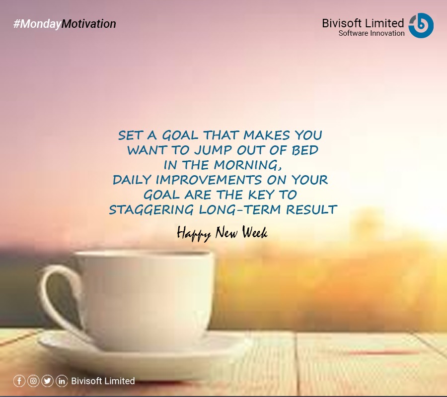 bivisoft's tweet photo. Happy New Week! #innovation #ICT #Training #bivisoft #softwaredevelopment #coding https://t.co/FV4ZSwgaEW