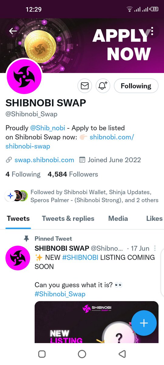 Eche01614842's tweet photo. @Shib_nobi @Shibnobi_Swap @Shibnobi_Wallet Best project and strong community so far. One love to all the Shinja Army https://t.co/nR1nFQJ8BG