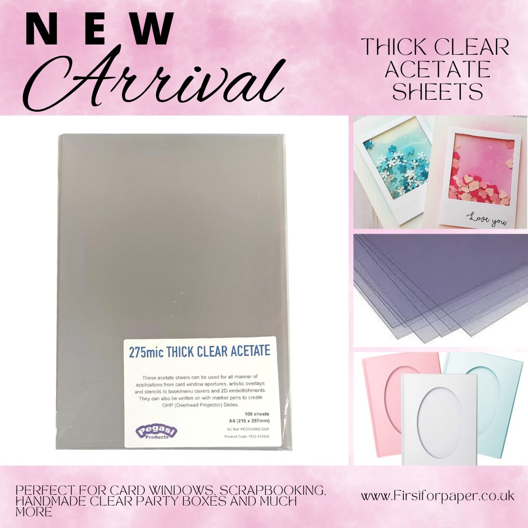 FirstForPaper's tweet image. New to the website 
firstforpaper.co.uk/acetate.html