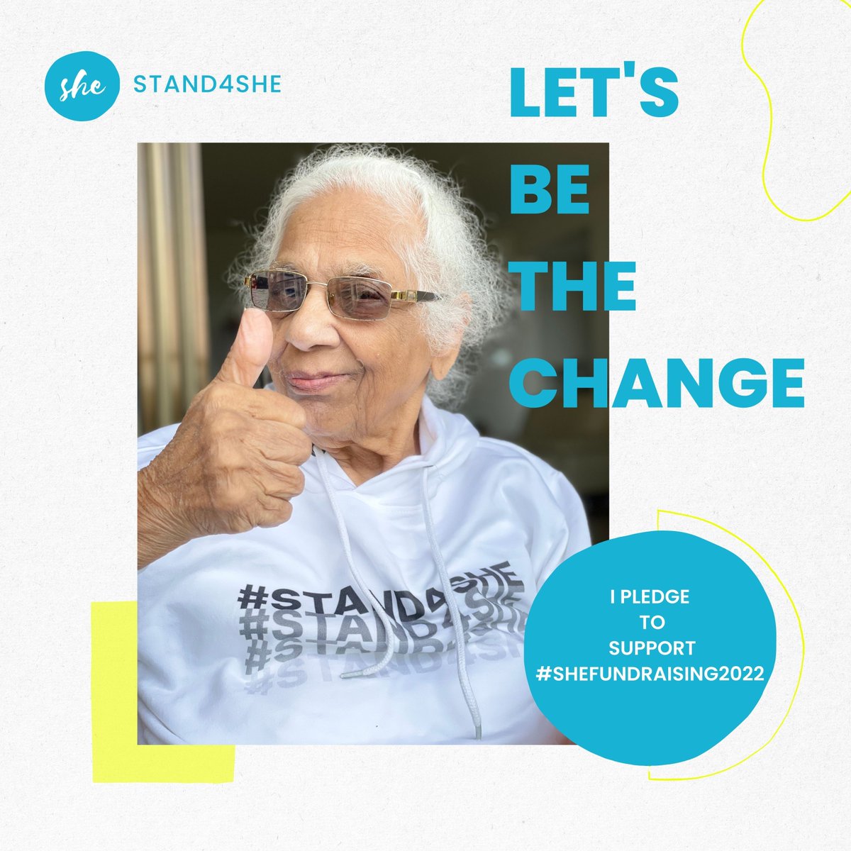 Stand4she's tweet photo. Join us in becoming the building blocks for our future generations. Shop a #stand4she products & every purchase will help us to get a step closer to fulfilling the responsibility that we bear in our shoulder. Let's help young girls make a brighter tomorrow for themselves.#Monday https://t.co/cEkoUdBX3j