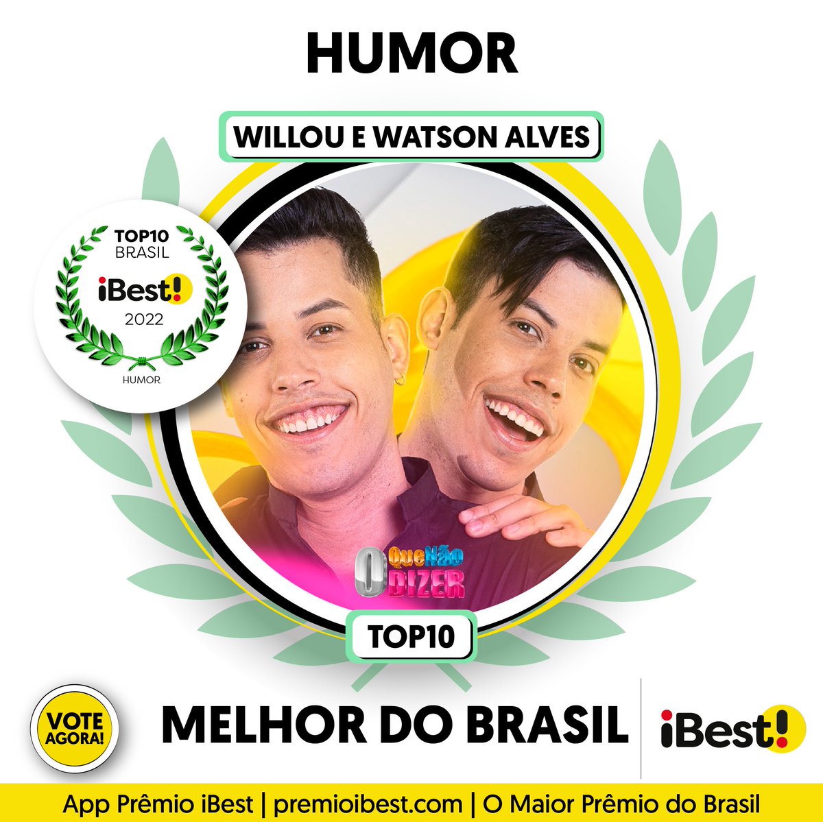 PremioiBest's tweet image. ✨🏆✨ Parabéns aos 10 maiores do Brasil em Humor. 

👇😃 Marque para quem vai a sua torcida!

🏆 O maior prêmio do Brasil.

#willouewatson #willou #watson#top10 #omaiorpremiodobrasil #premioibest #ibest