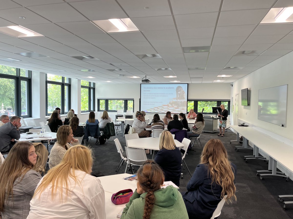 Andrew_Truby's tweet photo. The conference is in full-swing! @StJosephCMAT #VisionforExcellence @GillJonesOfsted is talking about spoken language in one of our workshops. https://t.co/sKuA58FaEb