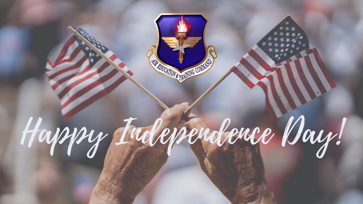 AETCommand's tweet image. May all of #TheFirstCommand Air and Space professionals and their families enjoy a Happy Independence Day! #4thofJuly