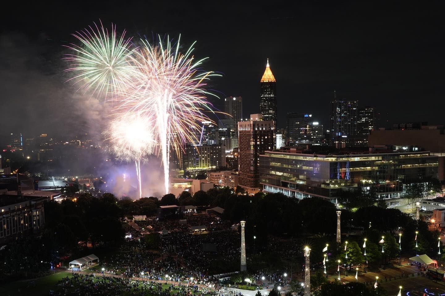 Centennial Park Fireworks 2025