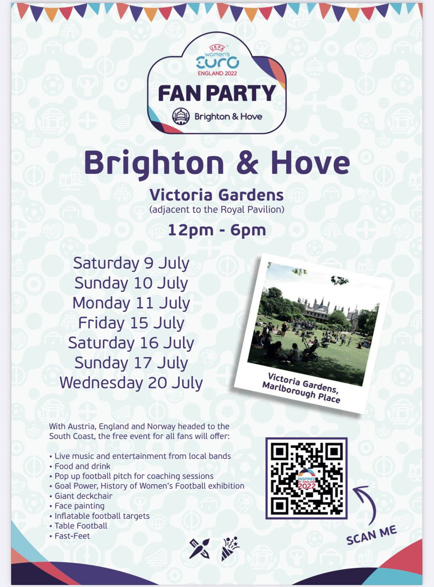 Get set for a festival of football this summer

UEFA Women’s EURO 2022 unveils Fan Party schedule taking place in each Host City  

UEFA Women’s EURO 2022 has announced Fan Festivals will be popping up across England as the tournament kicks off on 6 July.