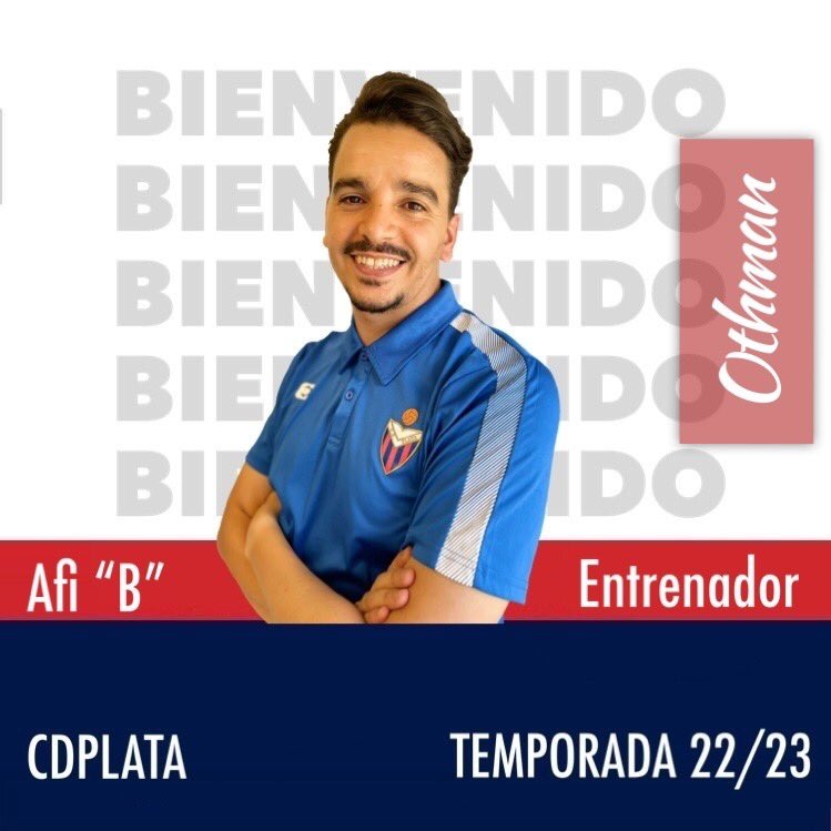 CDPlata1945's tweet photo. 📣 🖋 | Nos alegra anunciar la vuelta de un entrenador que se fue siendo una  promesa y vuelve tras demostrar que tiene calidad, conocimientos y experiencia. Tenemos de vuelta a Othman para llevar el timón del Afi “B”, la mayor de las suertes!!

#Bienvenido
#PlataAfiB
#SomosPlata https://t.co/tkHgOK9RIm