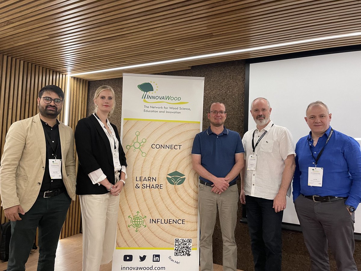 SameerMehra1's tweet photo. #Research,#education &amp; #industry collaborations are the key to #decarbonising built environment. Delighted to represent @WeAreTUDublin at the #InnovaWood GA  last week. The quality &amp; breadth of members across the network is remarkable.
#woodscience #timberconstruction #porto https://t.co/jktSdTmE1G