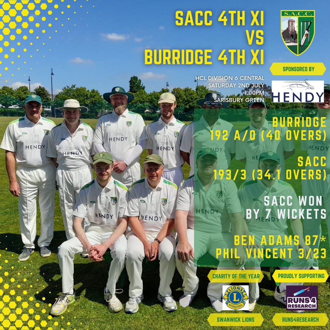 SarisburyCC's tweet photo. Half way through the 2022 season and here are our week 9 results. Some stunning performances with bat and ball this weekend. 2nd's suffer a defeat but wins in our other 3 matches. 
#upthesacc https://t.co/rKDq8RvM8A