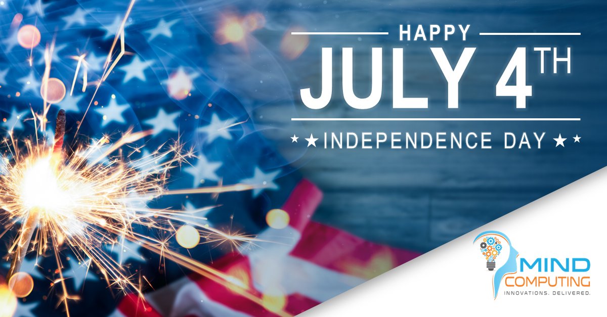 mindcomputing's tweet image. @mindcomputing wishes you a happy and safe July 4th as we celebrate our Nation&apos;s Independence Day!

mindcomputing.com
#technology #mindcomputing #innovation #digitalmarketing #future #analytics #softwaredesign #programing #4thofjuly #independenceday #usa