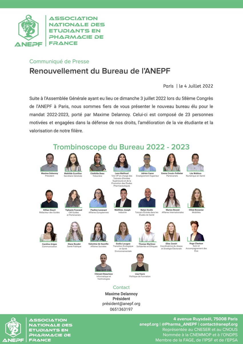 ANEPF Pharmacie tweet media