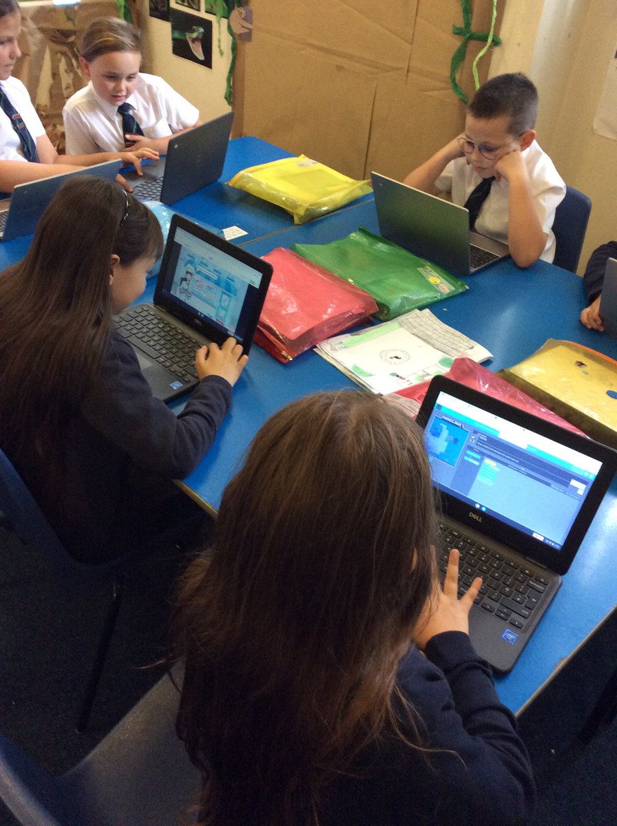 MrB_TheMill's tweet photo. We are using different programmes to learn about coding in games #ASAcomputing https://t.co/3qgh6fszWS