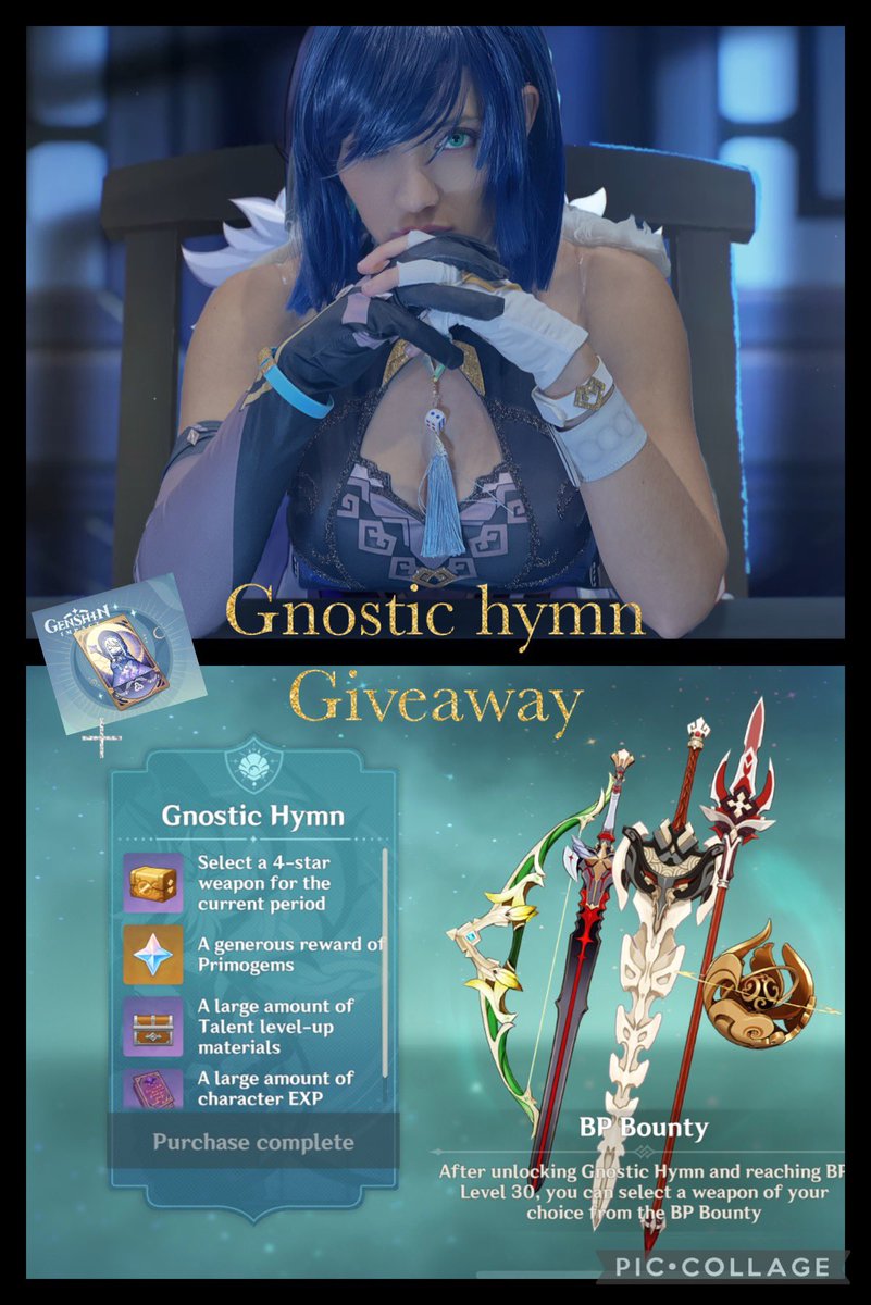 MoonbellaGaming's tweet image. We hit 10k!!!

Thank you so much 💖

Gnostic hymn + Welkin Moon
Or 
Choose x3 Welkin moons for 900GC and 8100 primos over 90days!!!
💕like
💕follow
💕retweet 

Optional support my stream for cosplays and more giveaways
twitch.tv/moonbella

Winner announced Friday 8th AEDT