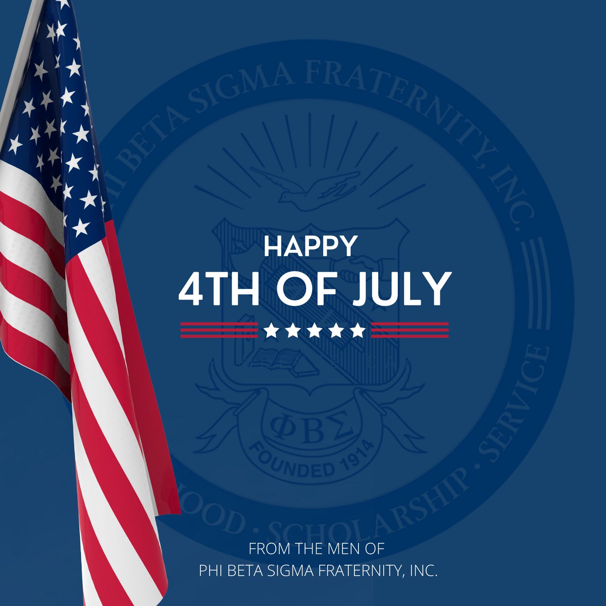 Happy 4th of July from the Men of Phi Beta Sigma Fraternity, Inc. 

#pbs1914 #Sigma108